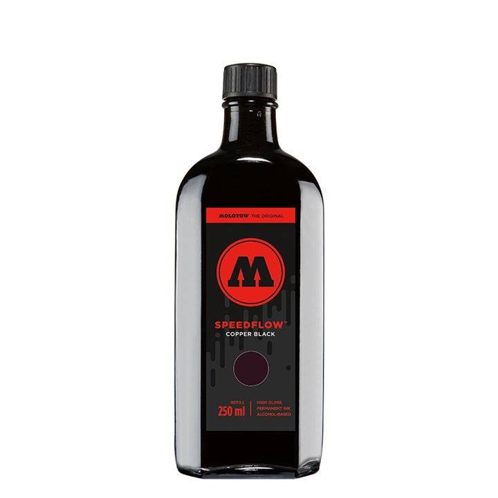 Резервен пълнител SPEEDFLOW COCKTAIL MOLOTOW - shiny black 250 мл — изображение 1