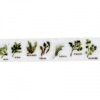 Ribbon with Botanical Print, 15 m | various widths — image 2
