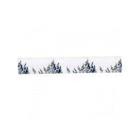 Ribbon with Lavender Print, 15 m, 25 mm Wide
