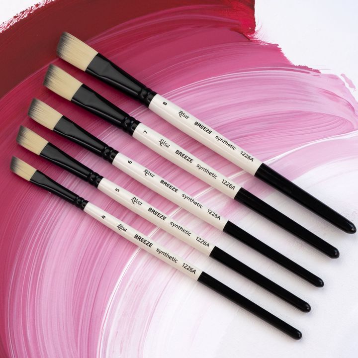 ROSA BREEZE 1226A Synthetic Angled Brush | various sizes — image 2