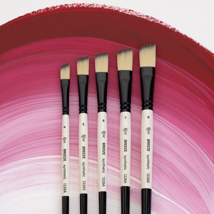 ROSA BREEZE 1226A Synthetic Angled Brush | various sizes — image 3