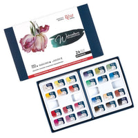ROSA GALLERY Botanycal Watercolor Set, 24 Colors, Full Pans, Cardboard — image 2