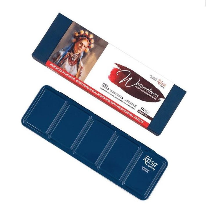 Rosa Gallery Portrait Watercolor Set, 14 x 2.5 ml, image 1