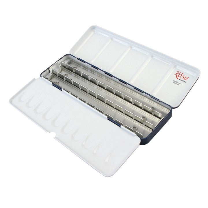 ROSA GALLERY Watercolor Paint Case, Metallic, Indigo, 21 Pans — image 2