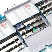 ROSA GALLERY Watercolor Paint Case, Metallic Turquoise, 12 Pans — image 3