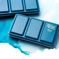 ROSA GALLERY Watercolor Paint Case, Metallic Turquoise, 12 Pans — image 4