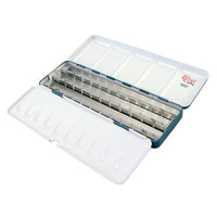 ROSA GALLERY Watercolor Paint Case, Metallic, Turquoise, 21 Pans — image 1