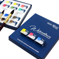 ROSA GALLERY Watercolor Set “Classic”, 12 Colors, Full Pans, Cardboard — image 9