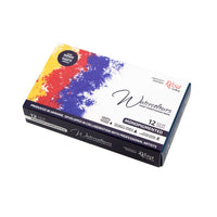 ROSA GALLERY Watercolor Set "Monopigmented", Metal Case, Indigo, 12 Colors, Full Pans — image 5