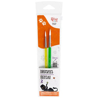 ROSA Kids Set of 2 Synthetic Brushes | Round Brushes No. 6, 8 — image 1