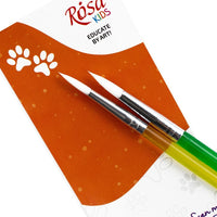 ROSA Kids Set of 2 Synthetic Brushes | Round Brushes No. 6, 8 — image 2