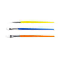 ROSA Kids Set of 3 Synthetic Brushes, Round Brush No. 6, Flat Brush No. 6, 10 — image 3