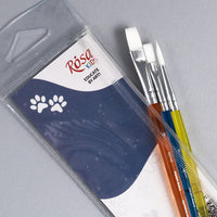 ROSA Kids Set of 3 Synthetic Brushes, Round Brush No. 6, Flat Brush No. 6, 10 — image 4