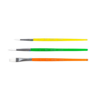 ROSA Kids Set of 3 Synthetic Brushes | Round No. 6, 8, Flat No. 10 — image 3