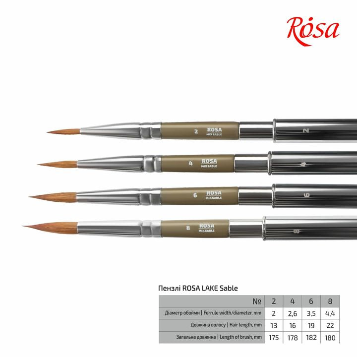 ROSA LAKE 178 Round Travel Brush | various sizes — image 5