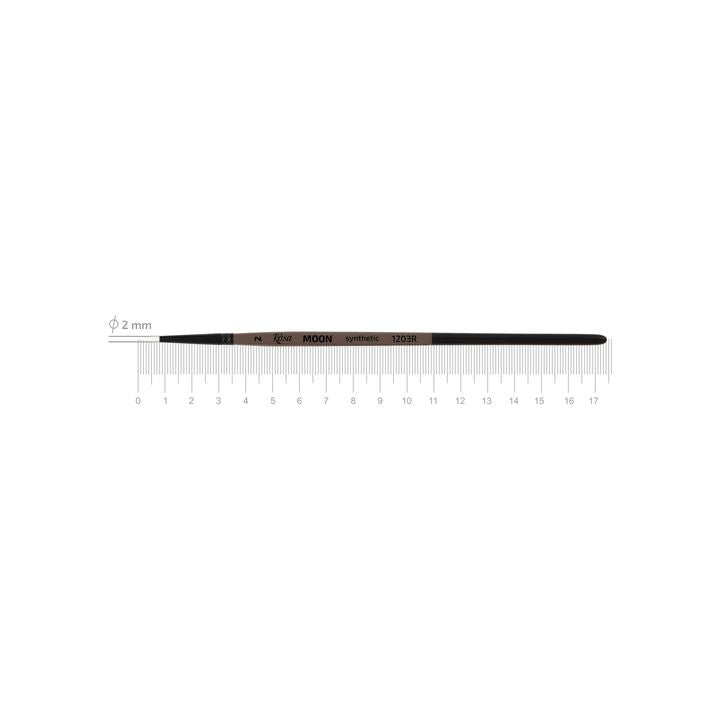 ROSA MOON 1203R Synthetic Round Brush | various sizes — image 4