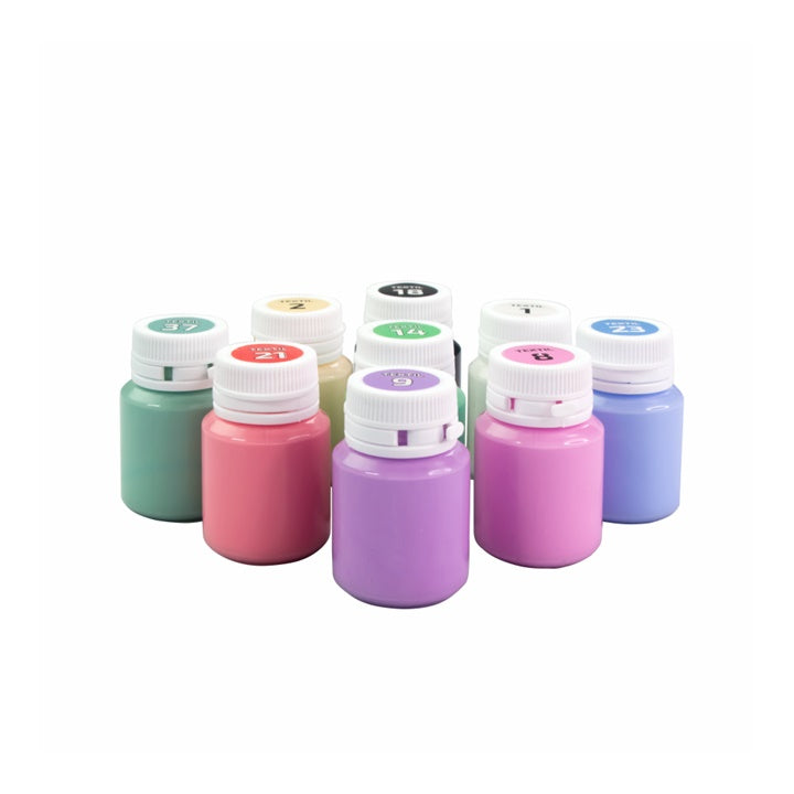 ROSA Pastel Acrylic Fabric Paints, 9 x 20 ml - image 1