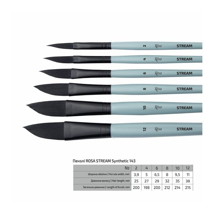 ROSA STREAM 143 Angled Synthetic Brush | various sizes — image 2
