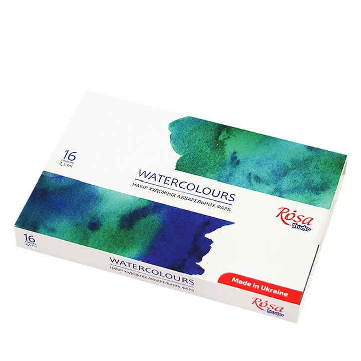 ROSA STUDIO Watercolor Set, 16 x 2.5 ml, Full Pans, Cardboard — image 3