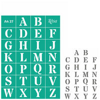 Rosa Talent A4 Self-Adhesive Stencil, Pattern No. 37