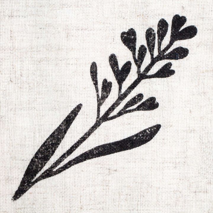 ROSA TALENT Botanical Wooden Stamp No. 4, 5 x 13 cm