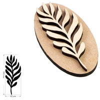 ROSA TALENT Botanical Wooden Stamp No. 6, 4x10 cm
