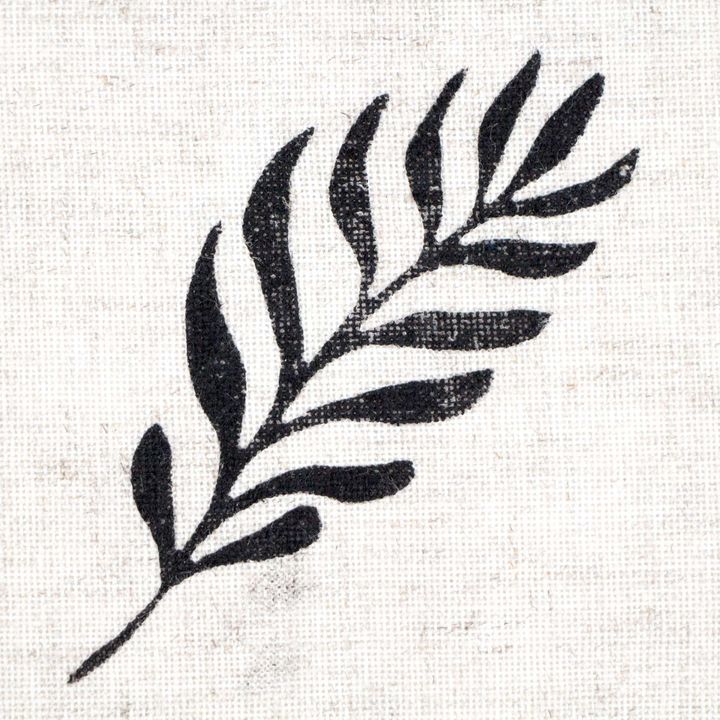 ROSA TALENT Botanical Wooden Stamp No. 6, 4x10 cm