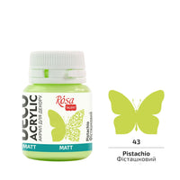 ROSA TALENT Decorative Acrylic Paint, MATT, 20 ml – Pistachio matte