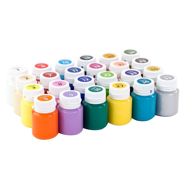 ROSA TALENT HEART Set of Acrylic Fabric Paints, 24 x 20 ml — image 3