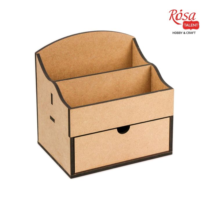 ROSA TALENT MDF Organizer, Chest of Drawers with 1 Drawer, 20x15x20.5 cm