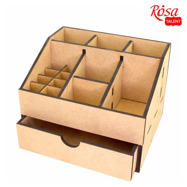 ROSA TALENT MDF Organizer with 1 Drawer, 22.5x18x16.5 cm, image 2