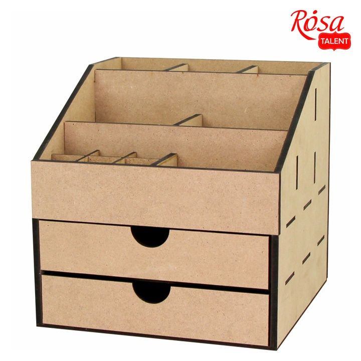 ROSA TALENT MDF Organizer with 2 Drawers 22.5x22.5x22.5 cm — image 1