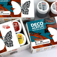 ROSA TALENT Metallic Acrylic Paint for Decorations, Set of 6 x 20 ml — image 7