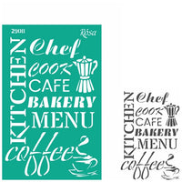 Rosa Talent Self-Adhesive Stencil, 13 x 20 cm - Design No. 2908