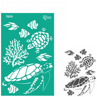 Rosa Talent Self-Adhesive Stencil, 13 x 20 cm, Pattern No. 1509