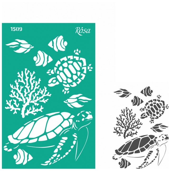Rosa Talent Self-Adhesive Stencil, 13 x 20 cm, Pattern No. 1509
