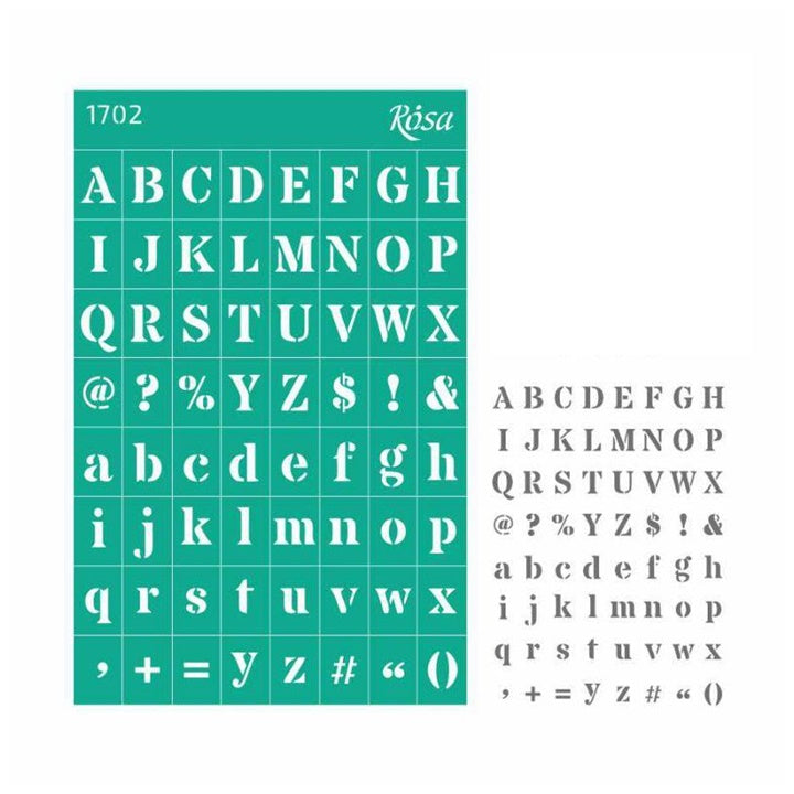 Rosa Talent Self-Adhesive Stencil, 13 x 20 cm - Pattern No. 1702