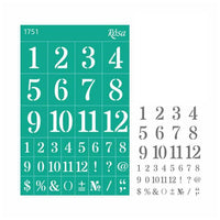Rosa Talent Self-Adhesive Stencil, 13 x 20 cm, Pattern No. 1751