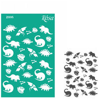 Rosa Talent Self-Adhesive Stencil, 13 x 20 cm, Pattern No. 2806