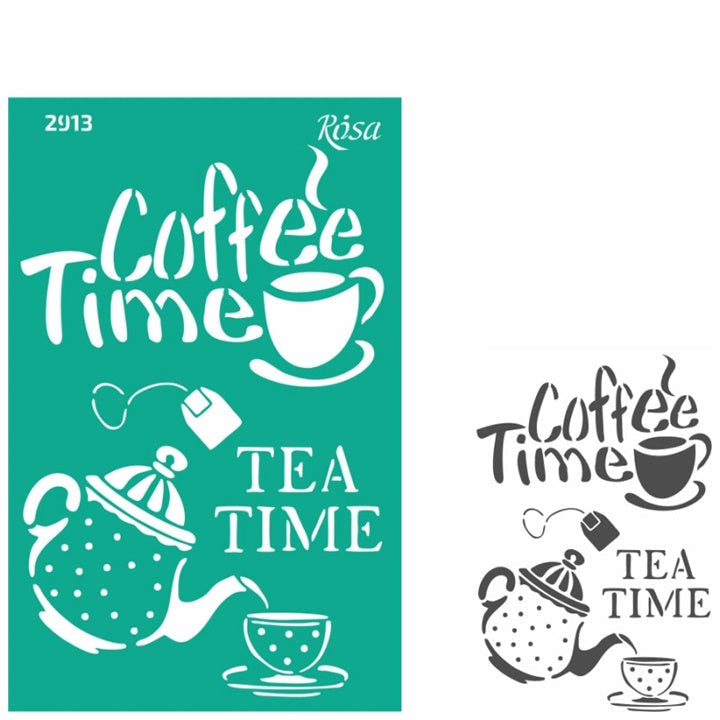 Rosa Talent Self-Adhesive Stencil, 13 x 20 cm, Pattern No. 2913