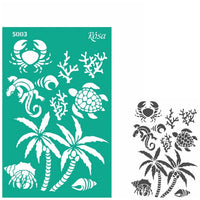 Rosa Talent Self-Adhesive Stencil 13 x 20 cm - Pattern No. 5003