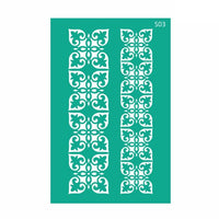 Rosa Talent Self-Adhesive Stencil, 13 x 20 cm, Pattern No. 503
