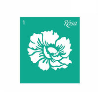 Rosa Talent Self-Adhesive Stencil, 9 x 10 cm, Pattern No. 1