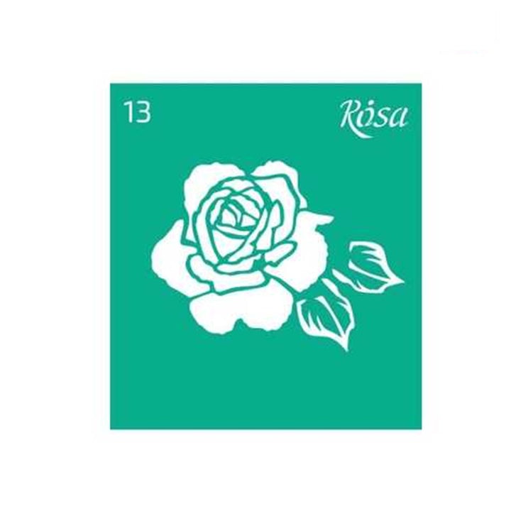 Rosa Talent Self-Adhesive Stencil, 9 x 10 cm, Pattern No. 13