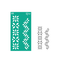 Rosa Talent Self-Adhesive Stencil, 9 x 17 cm, Pattern No. 5