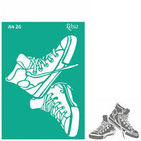 Rosa Talent Self-Adhesive Stencil A4, Pattern No. 26