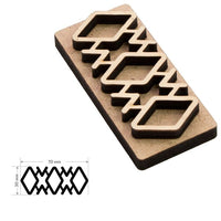 ROSA TALENT Wooden Stamp No. 10 Geometry 7x3 cm