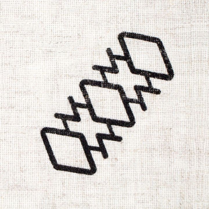 ROSA TALENT Wooden Stamp No. 10 Geometry 7x3 cm