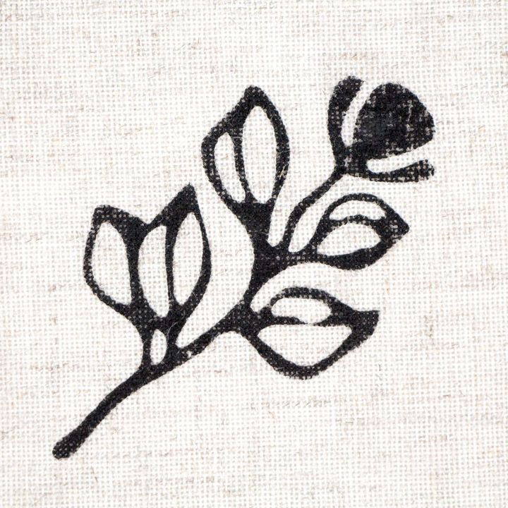 ROSA TALENT Wooden Stamp No. 13 Botanical 4.6x8 cm
