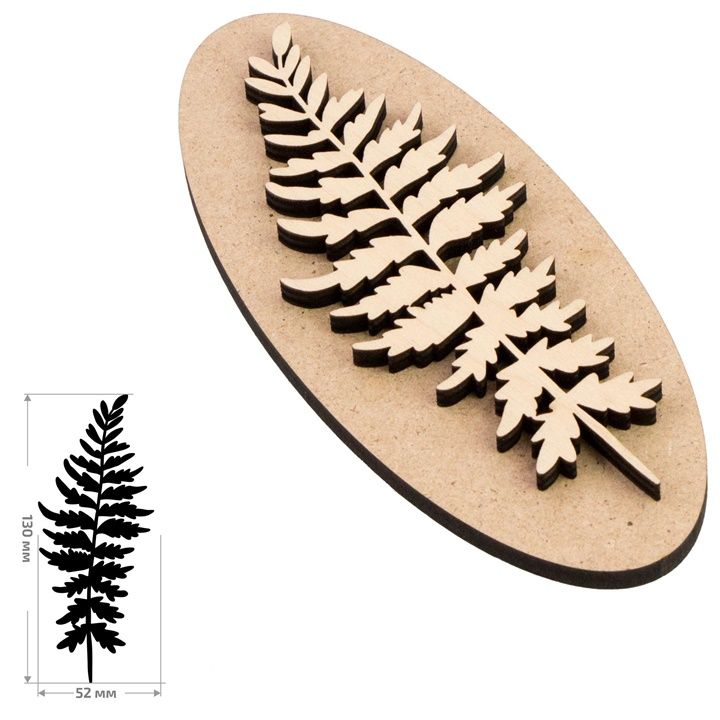 ROSA TALENT Wooden Stamp No. 3 Botanical 5.5x13 cm